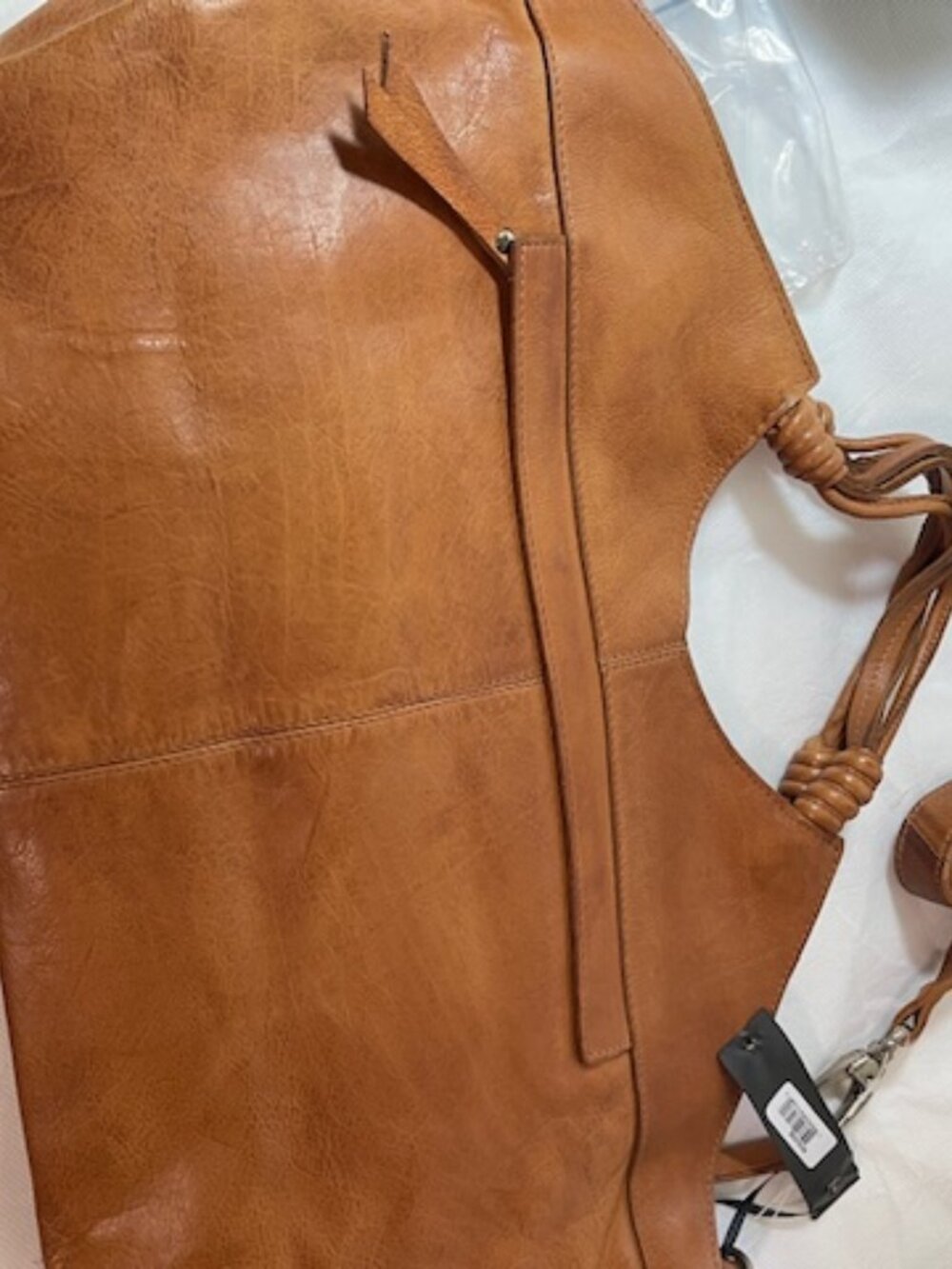 Latico Leathers Nelly Brand New Cognac Crossbody Tote - Picture 4 of 9